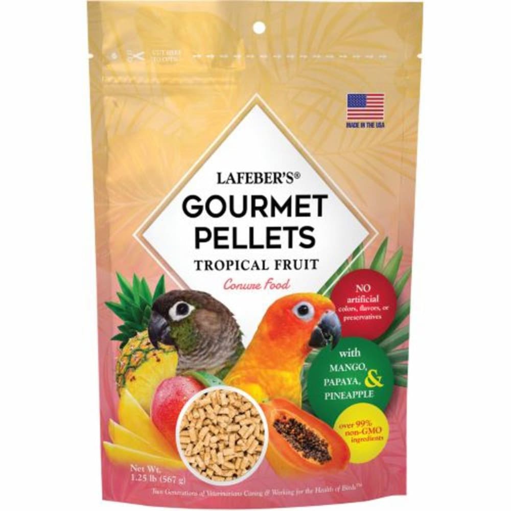 Lafeber Company Tropical Fruit Gourmet Pellets Conure Bird Food 1.25 Pounds - Pet Supplies - Lafeber