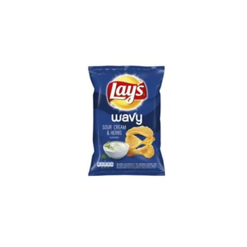LAYβS WAVY Sour cream & Herbs Flavour Potato Chips 4.59 oz. (130 g.) - Layβs