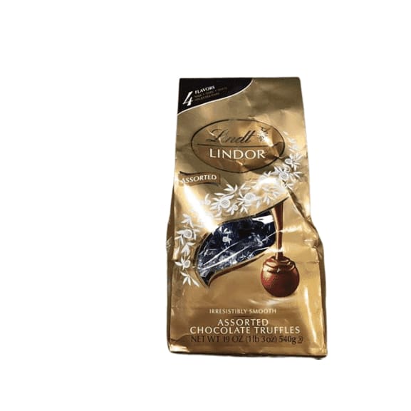 Lindt Lindor Assorted Chocolate Truffles 4 Flavors, 19 Ounce Bag - ShelHealth.Com