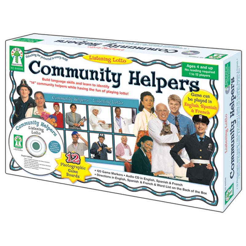 Listening Lotto Community Helpers (Pack of 2) - Social Studies - Carson Dellosa Education