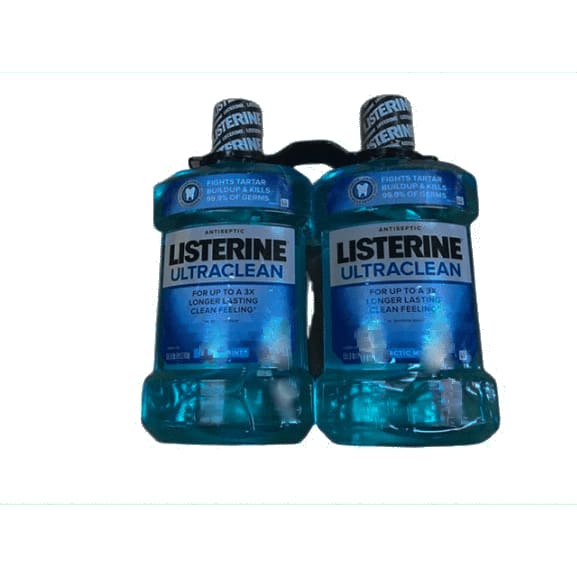 Listerine Ultra Clean Antiseptic Mouthwash - 1.5 Liter - 2 pk - ShelHealth.Com