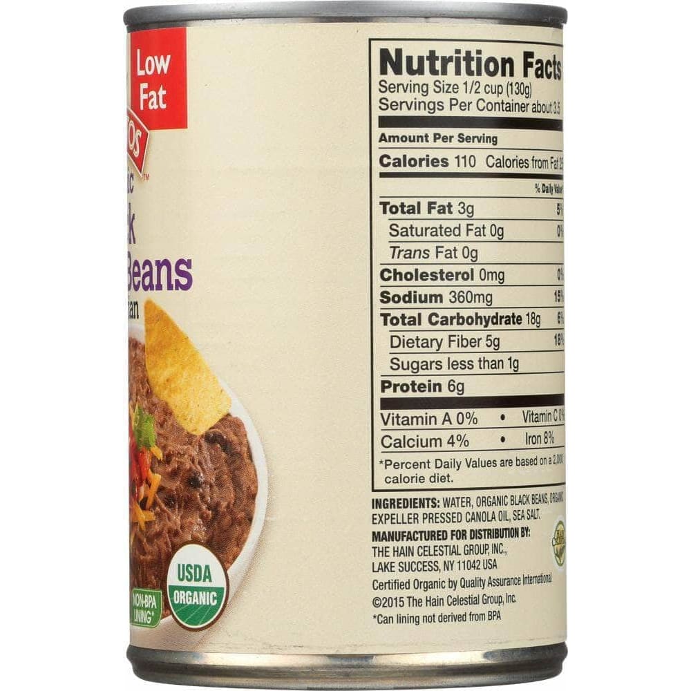 Bearitos Little Bear Bearitos Organic Refried Black Beans Vegetarian, 16 oz