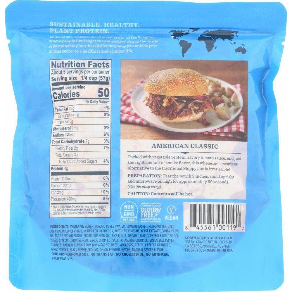 Loma Linda Loma Blue Meat Linda Blue Sloppy Joe, 10 oz