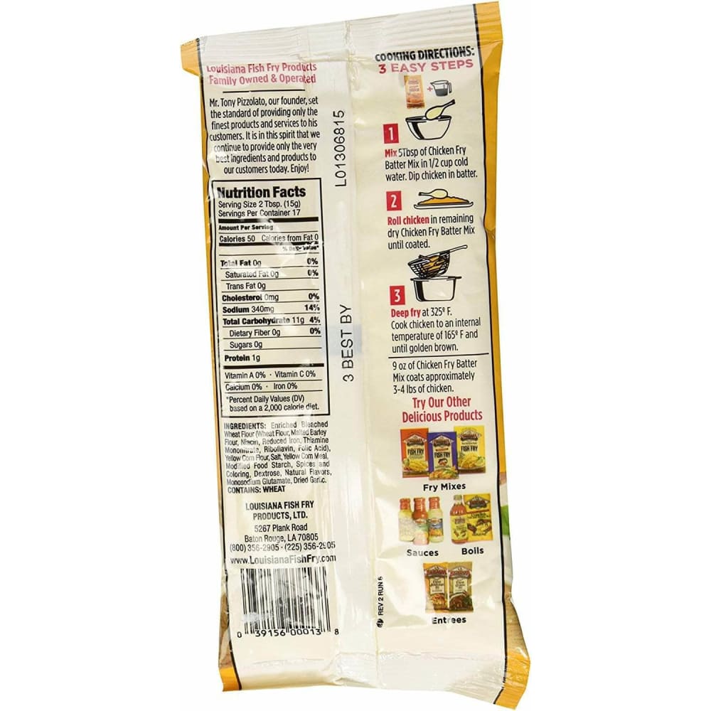 Louisiana Louisiana Seasoned Crispy Chicken Fry Batter, 9 Oz