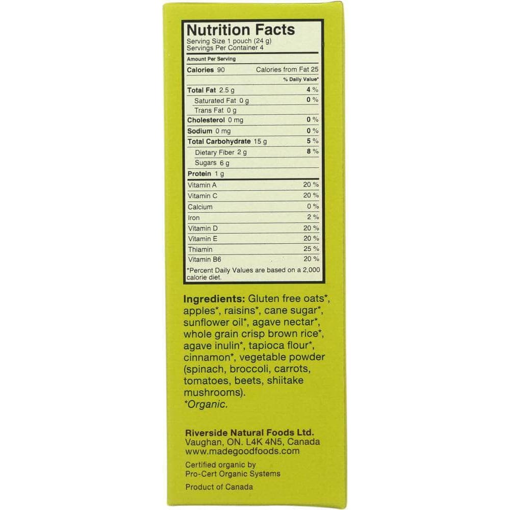 Madegood Madegood Apple Cinnamon Granola Minis, 3.4 oz