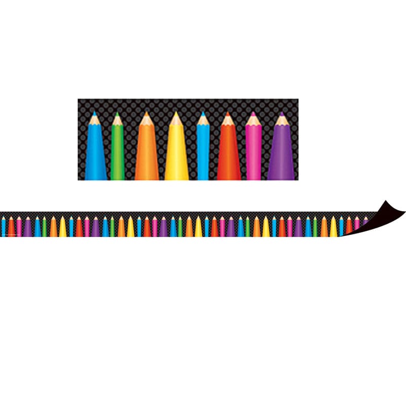Magnetic Borders Colored Pencils (Pack of 6) - Border/Trimmer - Teacher Created Resources