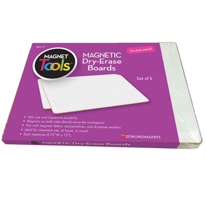 Magnetic Dry Erase Boards Set Of 5 (Pack of 2) - Dry Erase Boards - Dowling Magnets