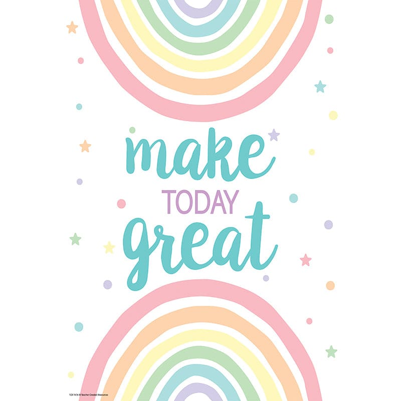 Make Today Great Positive Poster (Pack of 12) - Motivational - Teacher Created Resources
