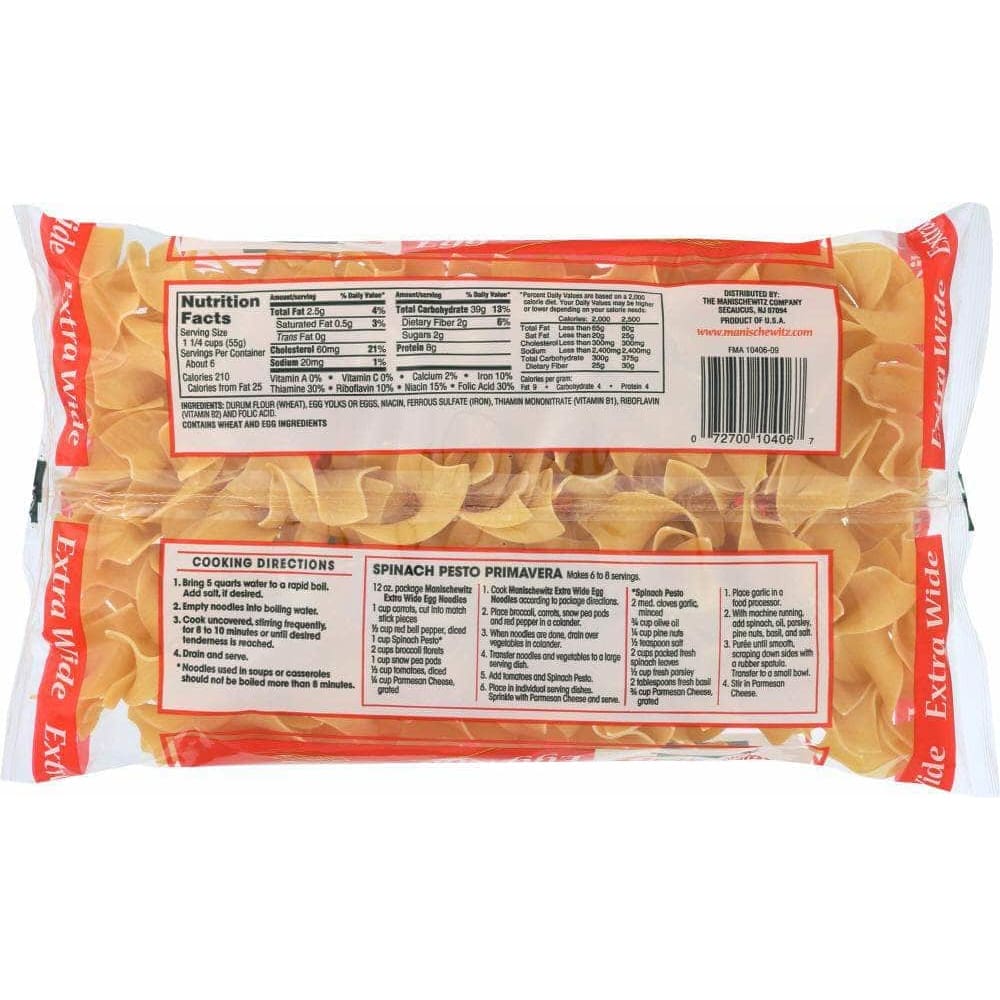 Manischewitz Manischewitz Noodle Egg Extra Wide, 12 oz