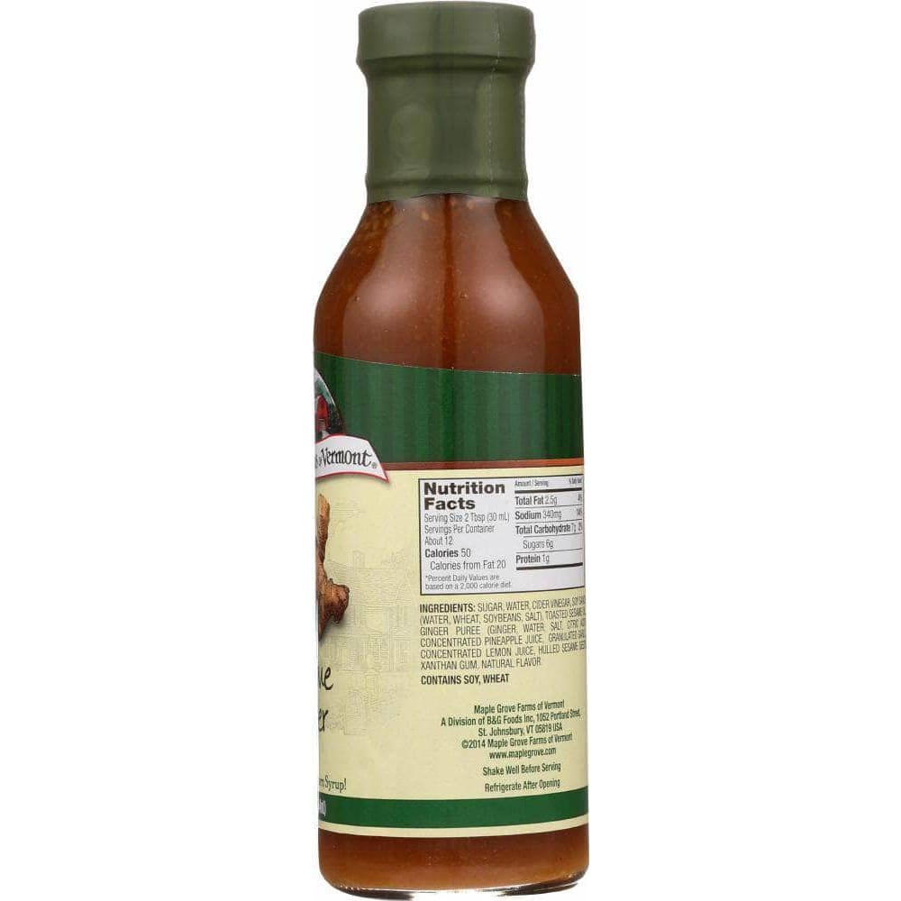 Maple Grove Farms Of Vermont Maple Grove Sesame Ginger Dressing, 12 oz