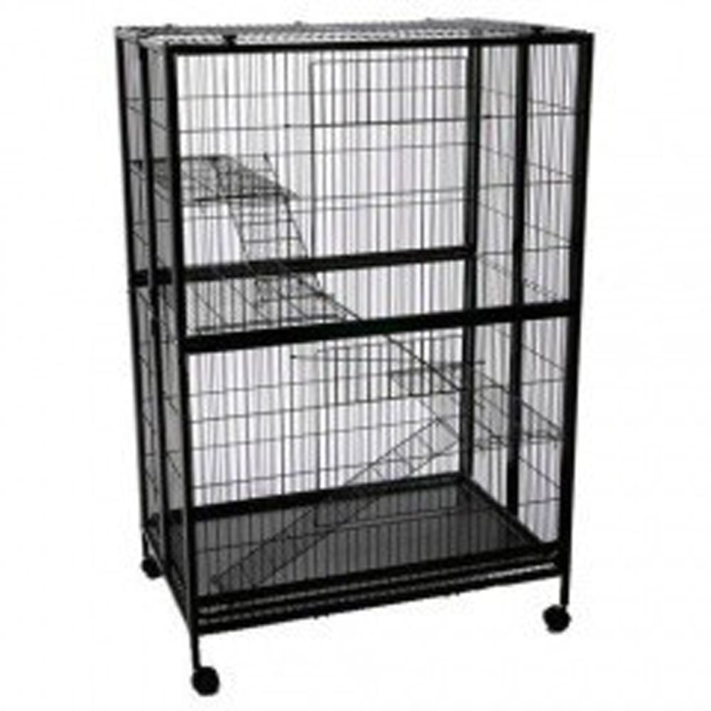 Marshall Pet Products Ferret Folding Mansion Home Black Extra-Large - Pet Supplies - Marshall