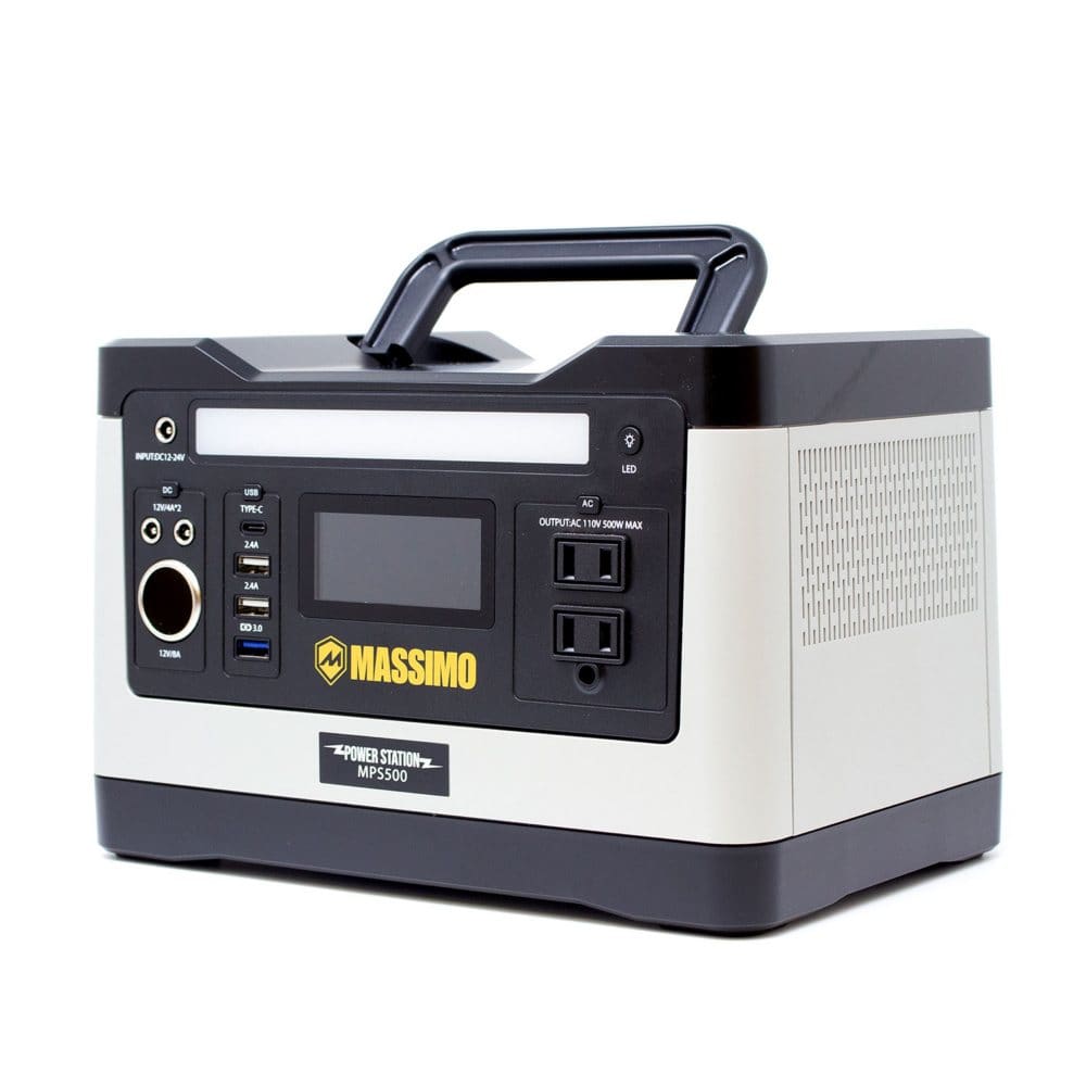 Massimo 500W Portable Power Station - Generators & Accessories - Massimo