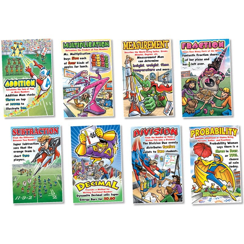 Math Superheroes Bulletin Board Set (Pack of 2) - Math - North Star Teacher Resource