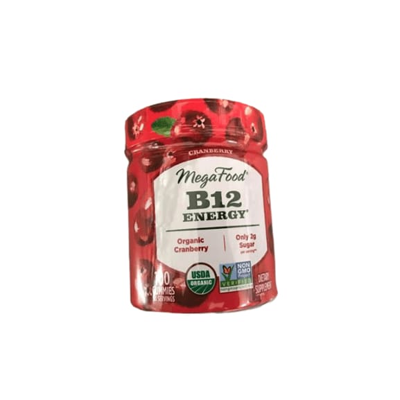 MegaFood - B12 Energy Gummies, 100 Gummies - ShelHealth.Com