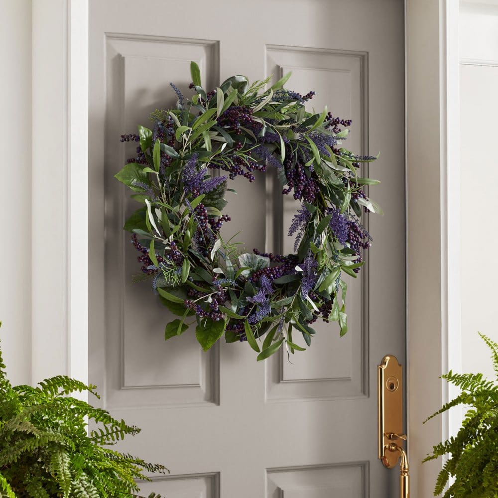 Member’s Mark 26 Spring Wreath (Lavender) - Seasonal Decorative Accents - Member’s Mark