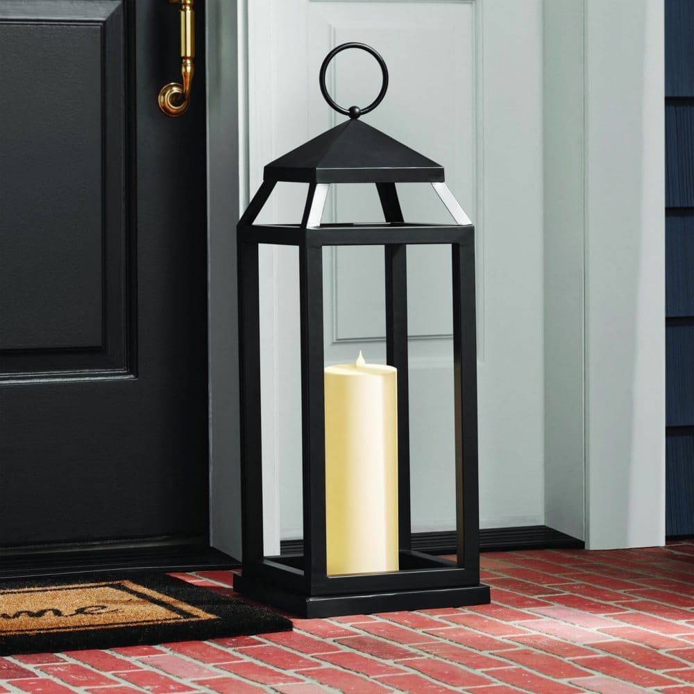 Member’s Mark 28 Iron Lantern with Flameless Pillar Candle - Outdoor Lighting - Member’s Mark