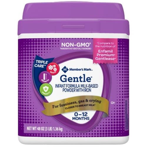 Member’s Mark Gentle Baby Formula Milk-Based Powder With Iron (48 oz.) - Member’s Mark