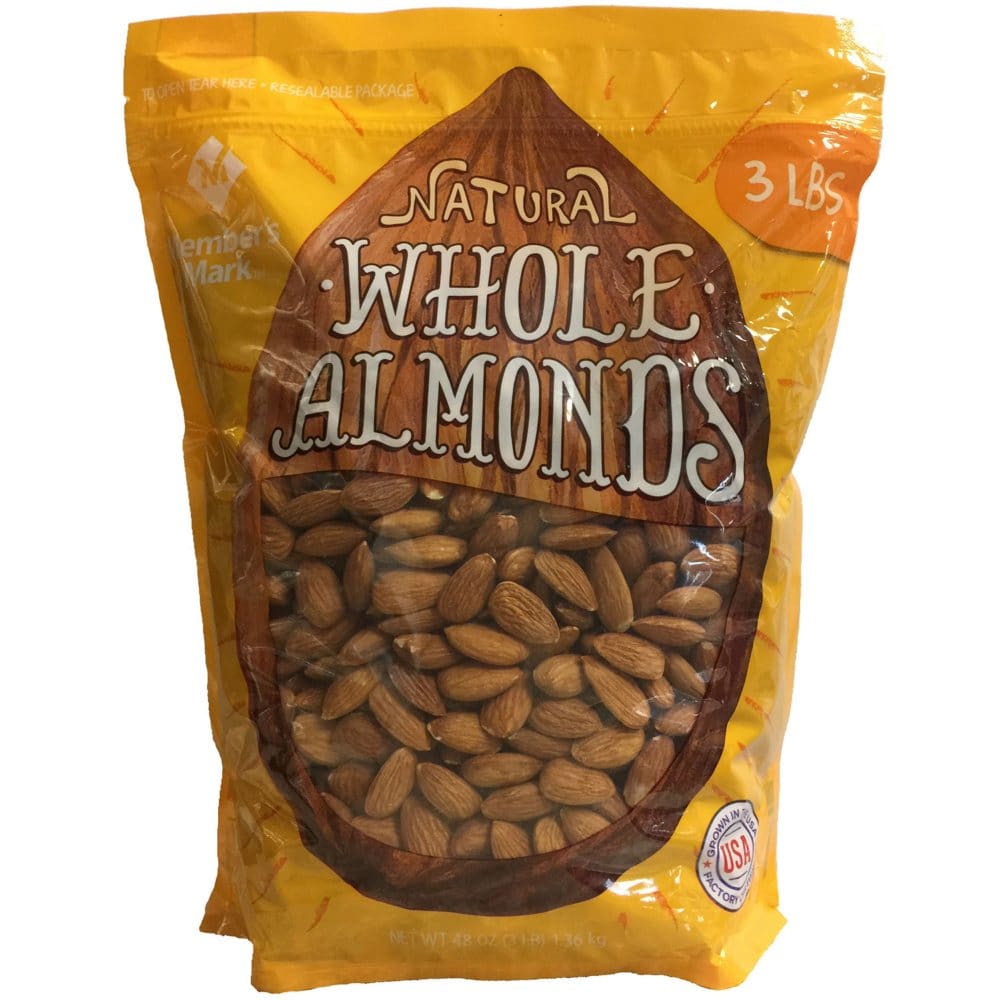 Member’s Mark Natural Whole Almonds (3 lbs.) - Trail Mix & Nuts - Member’s Mark