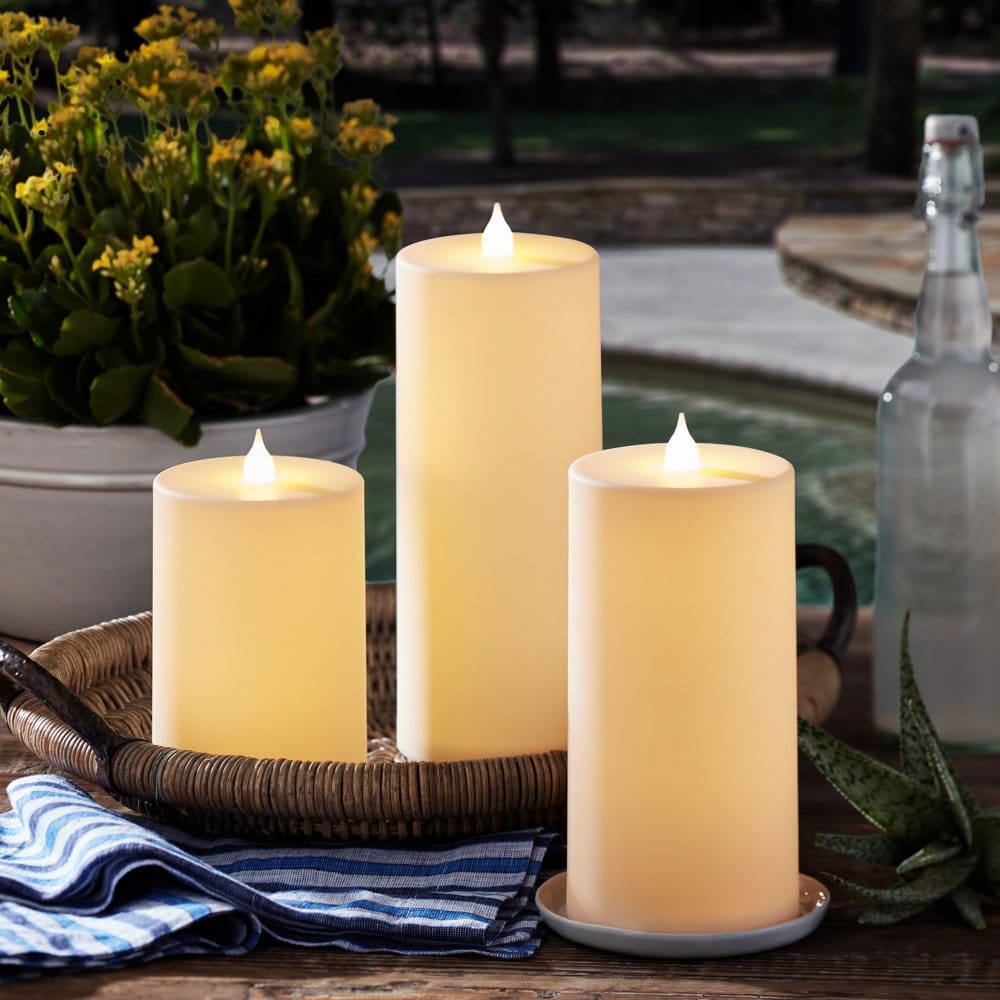 Member’s Mark Outdoor Flameless Candle - 3 Pack - Outdoor Lighting - Member’s Mark