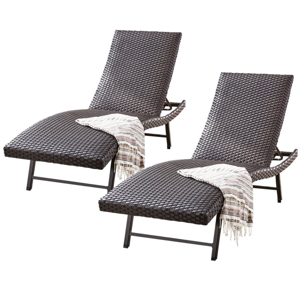 Member’s Mark Padded Wicker Chaise 2 Pk. - Outdoor Lounge Furniture - Member’s Mark