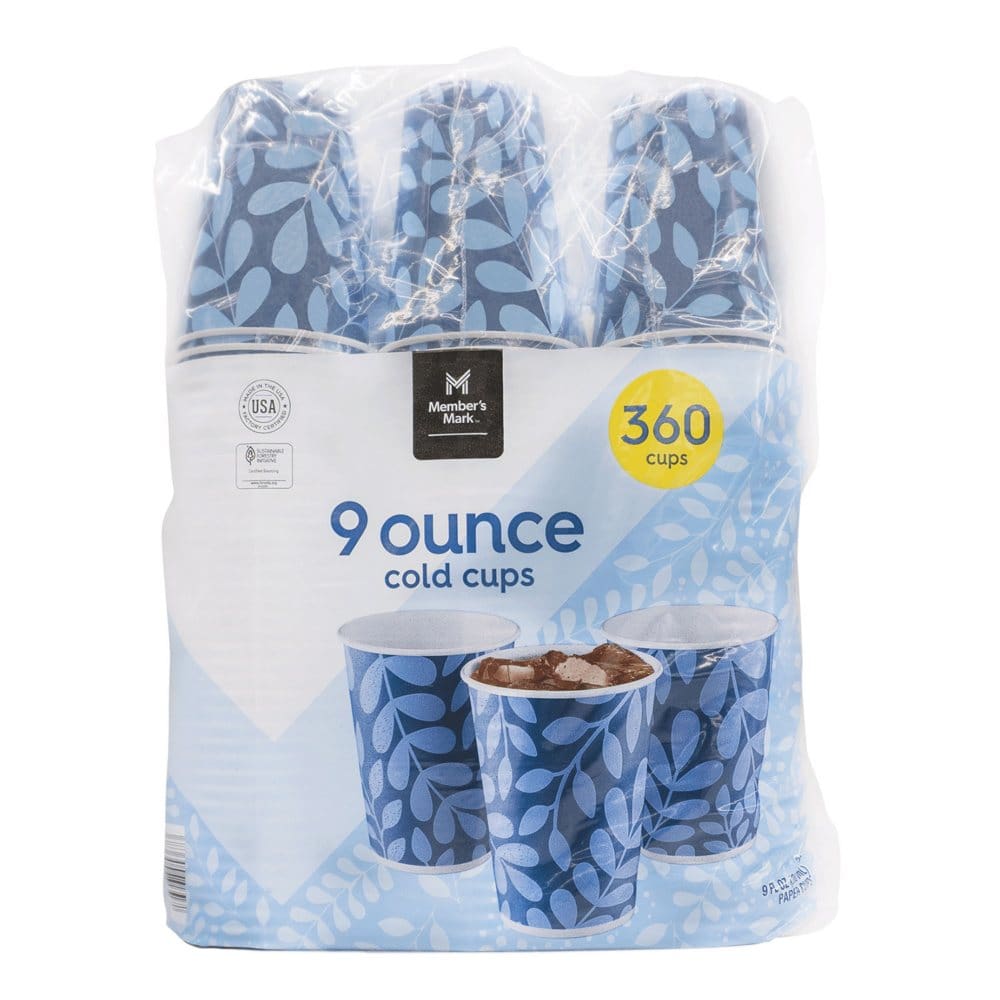 Member’s Mark Printed Paper Bath Cold Cup (9 oz. 360 ct.) - Disposable Tableware - Member’s Mark