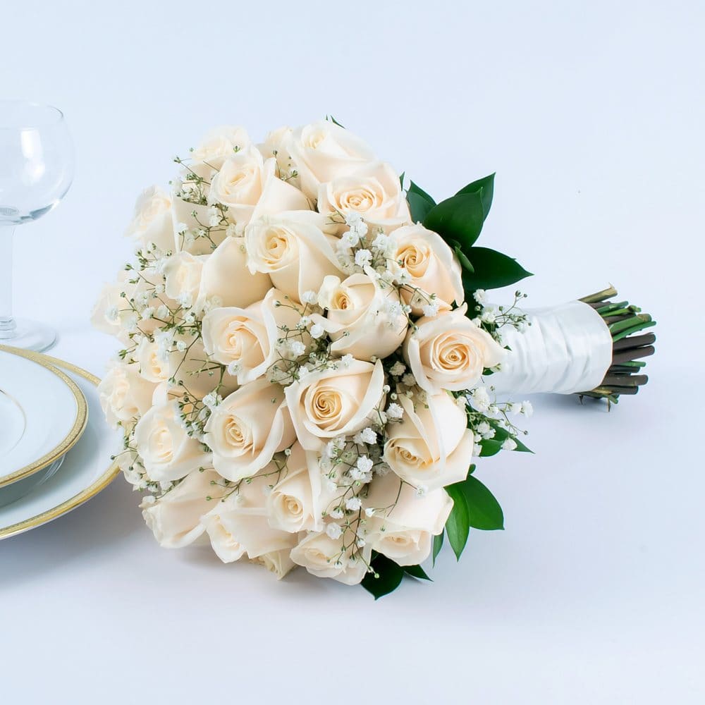 Member’s Mark Wedding Collection White Rose Bridal Bouquet (1 piece) - Bridesmaid Bouquets - Member’s Mark