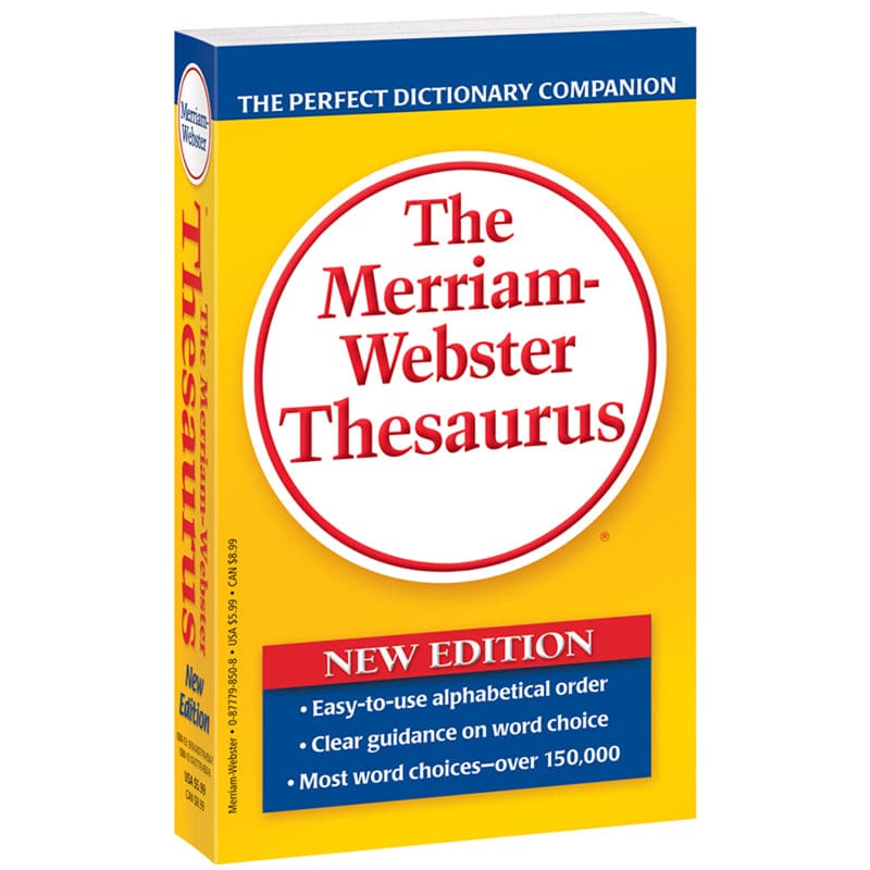 Merriam Websters Thesaurus Paperbck (Pack of 8) - Reference Books - Merriam - Webster Inc.