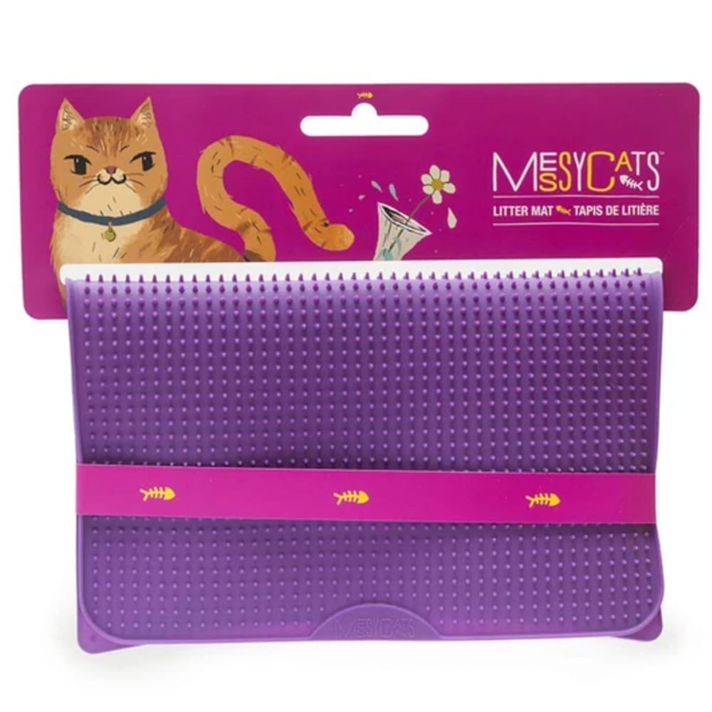 Messy Mutts Cat Litter Mat Purple - Pet Supplies - Messy Mutts