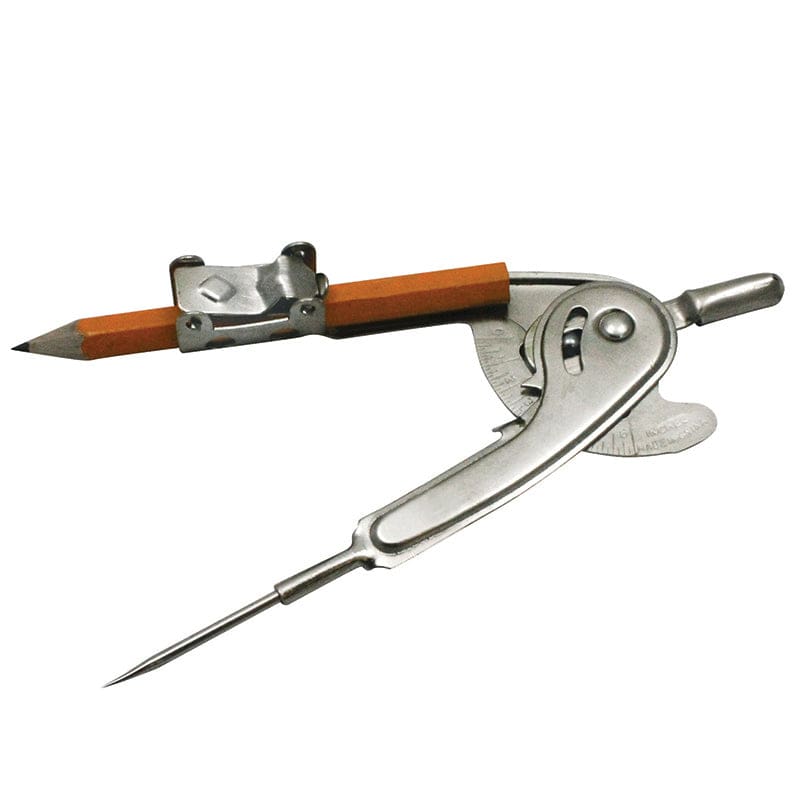 Metal Ball Bearing Compass with Golf Pencil (Pack of 12) - Drawing Instruments - Charles Leonard