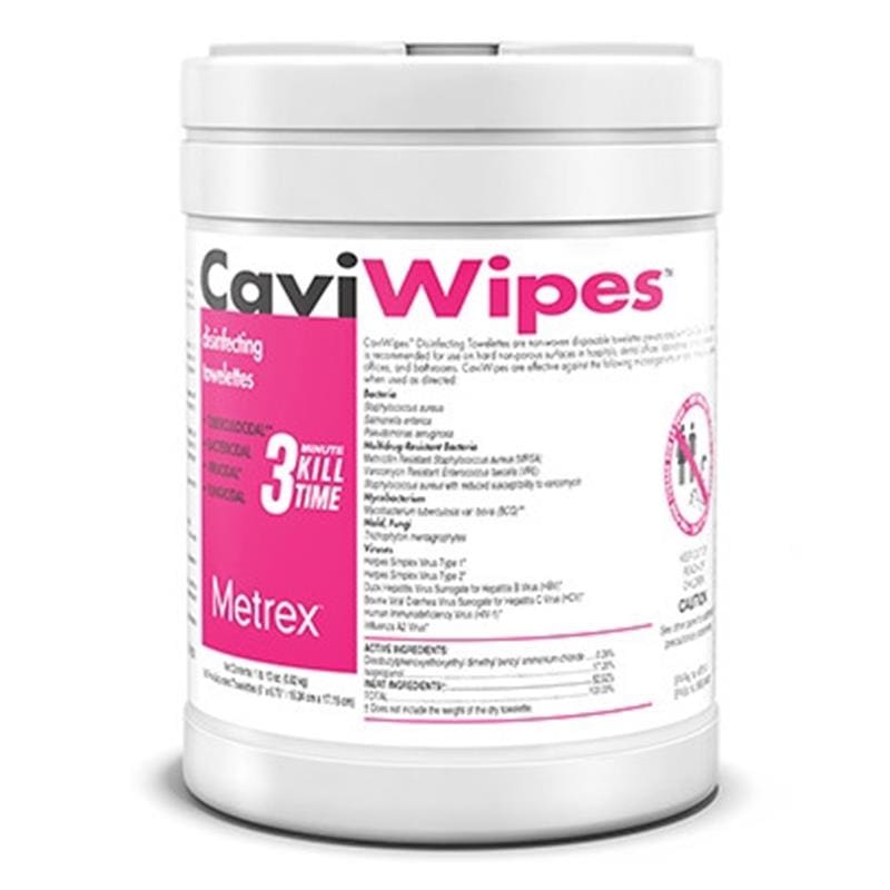 Metrex Caviwipes 6 X 6.75 Tub160 TUBox of - HouseKeeping >> Disinfectants - Metrex