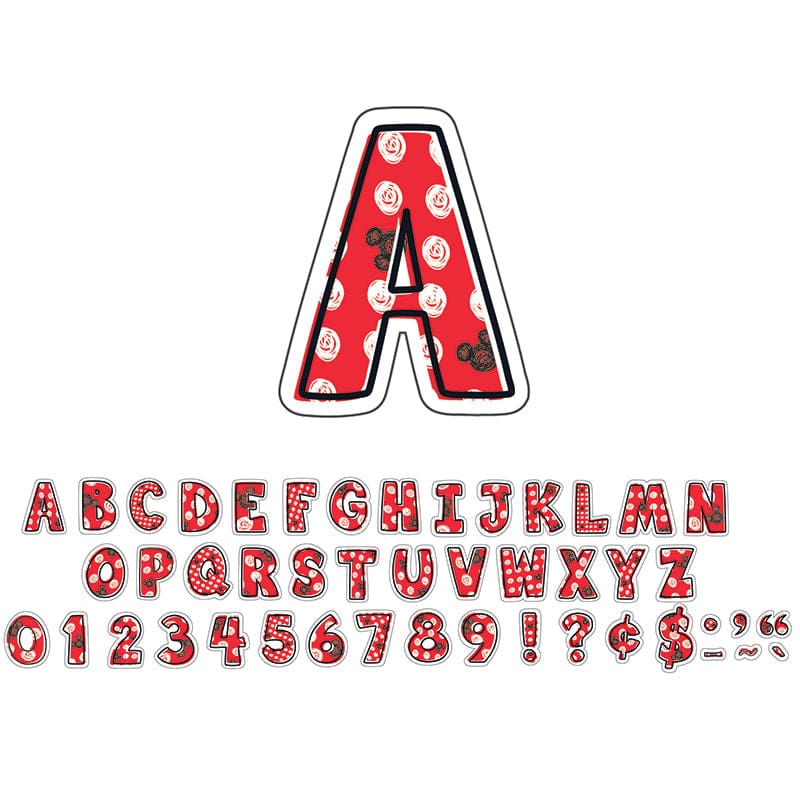 Mickey Color Pop 4In Deco Letters (Pack of 6) - Letters - Eureka