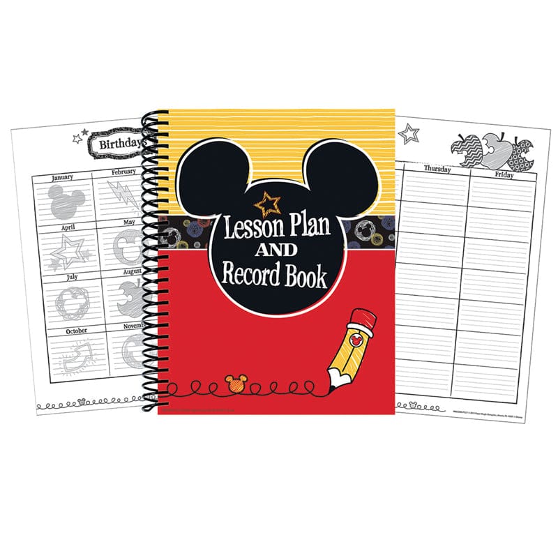 Mickey Color Pop Lesson Plan & Record Book (Pack of 3) - Plan & Record Books - Eureka