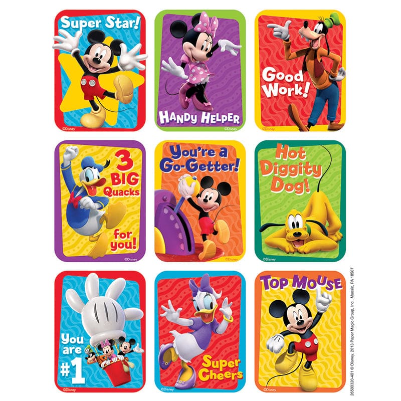 Mickey Mouse Clubhouse Motivational Giant Stickers (Pack of 12) - Stickers - Eureka