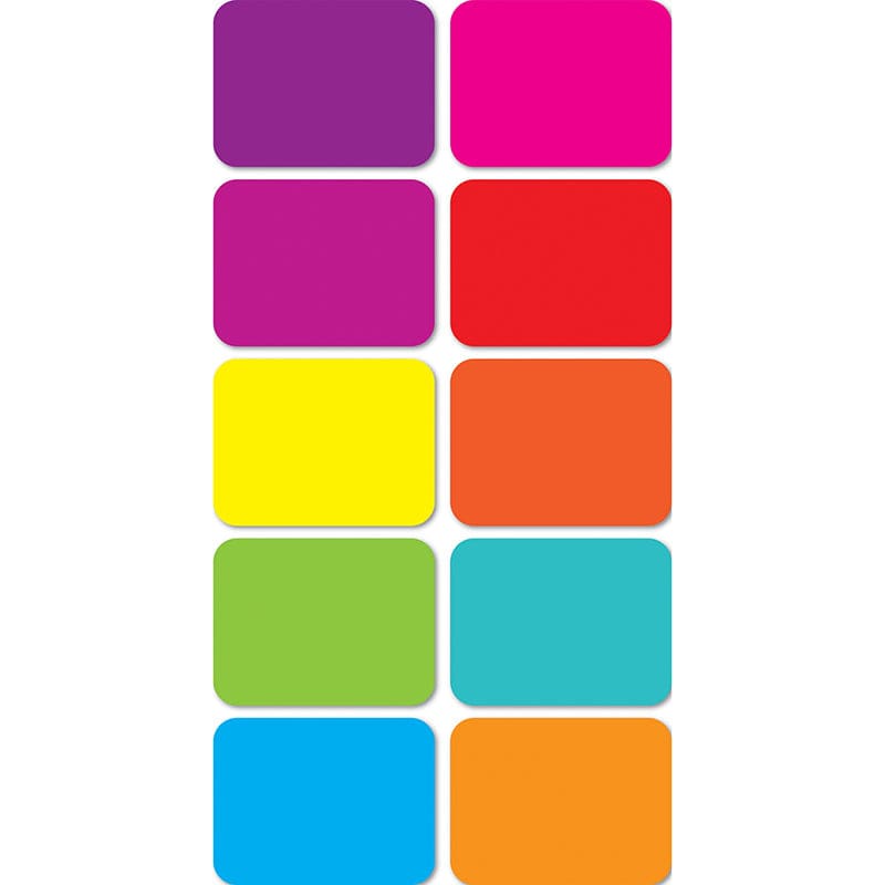 Mini Magnetic Whiteboard Erasers 10 Pk Assorted Colors (Pack of 2) - Erasers - Ashley Productions