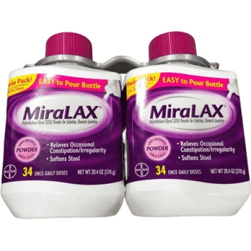 MiraLAX Powder Laxative, 68 Doses, 40.8 Ounce - ShelHealth.Com