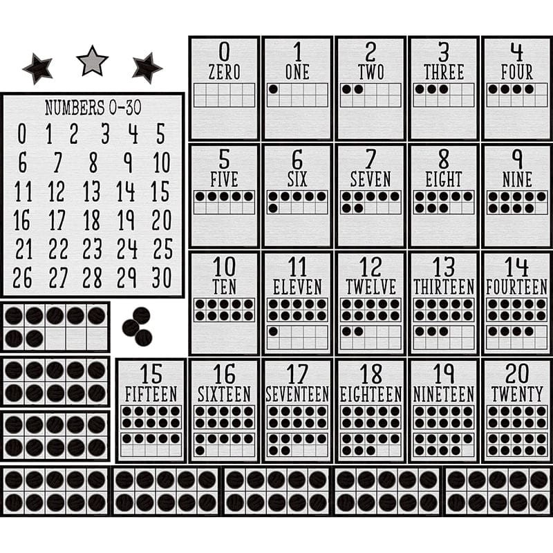 Modern Farmhouse Numbers 0-20 Bb St (Pack of 3) - Classroom Theme - Teacher Created Resources