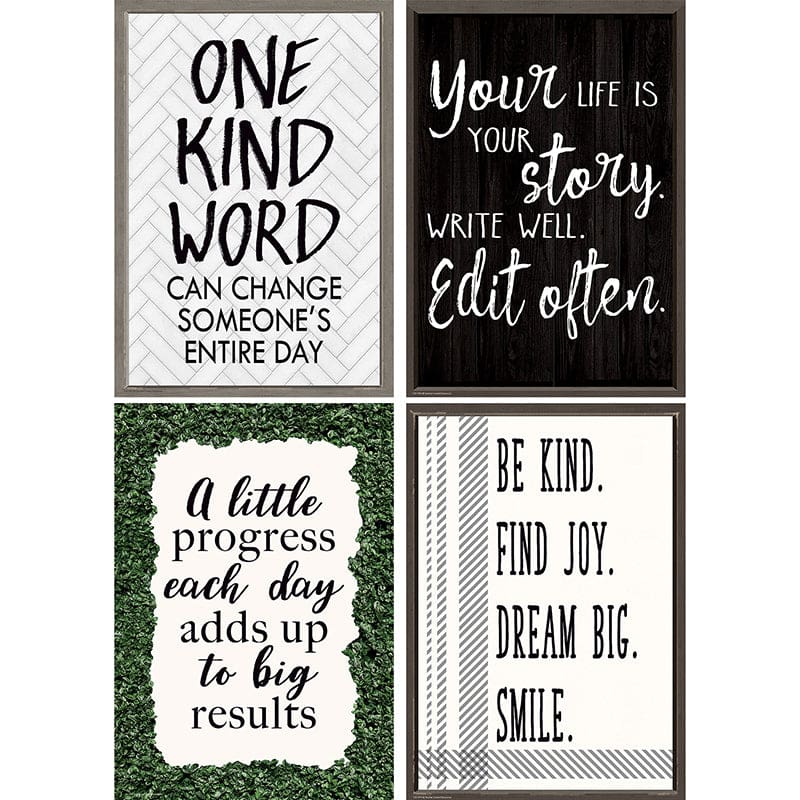 Modern Farmhouse Poster Pack (Pack of 2) - Classroom Theme - Teacher Created Resources
