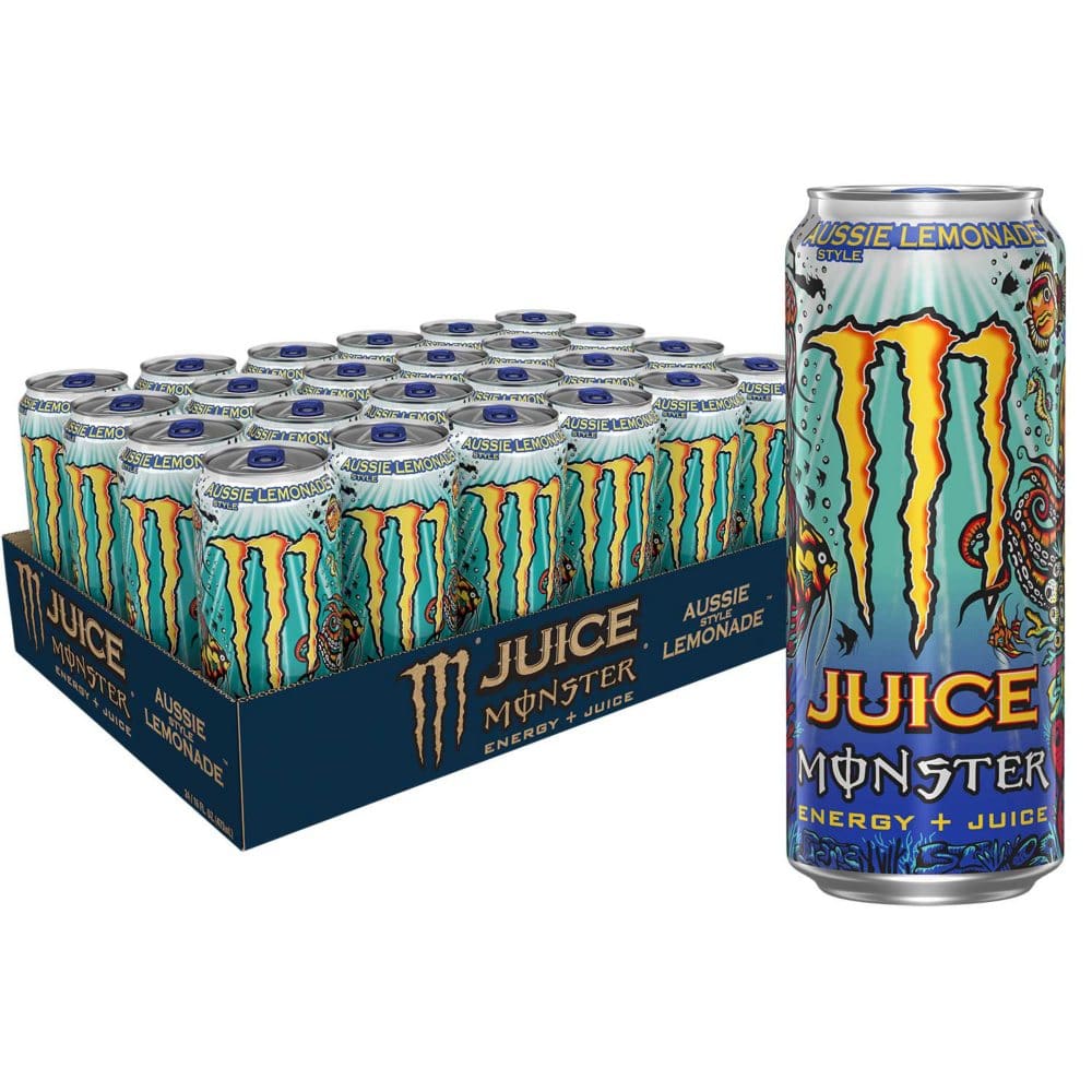 Monster Energy Juice Aussie Lemonade (16 fl. oz. 24 pk.) - Energy Drinks - Monster Energy
