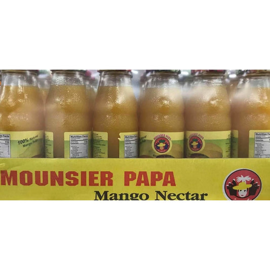 Mounsier Papa Mango Nectar 100% Juice, 24 x 8.45 oz Bottles - ShelHealth.Com
