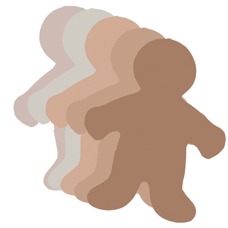 Multicultural Family Cut Outs 6In Big Kid (Pack of 6) - Stencils - Hygloss Products Inc.