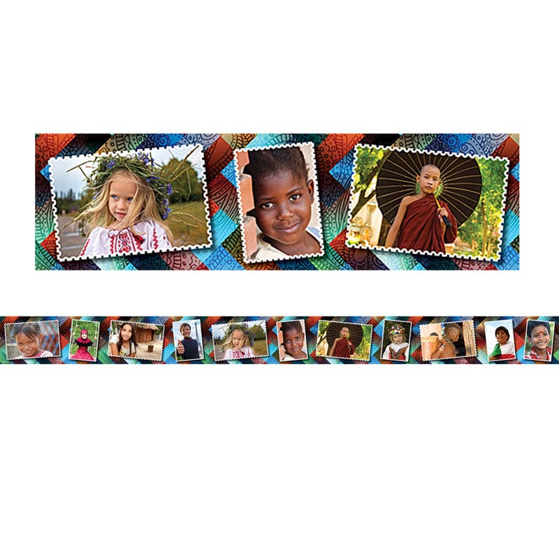 Multicultural Kids Postcards Photo Border (Pack of 10) - Border/Trimmer - Teacher Created Resources