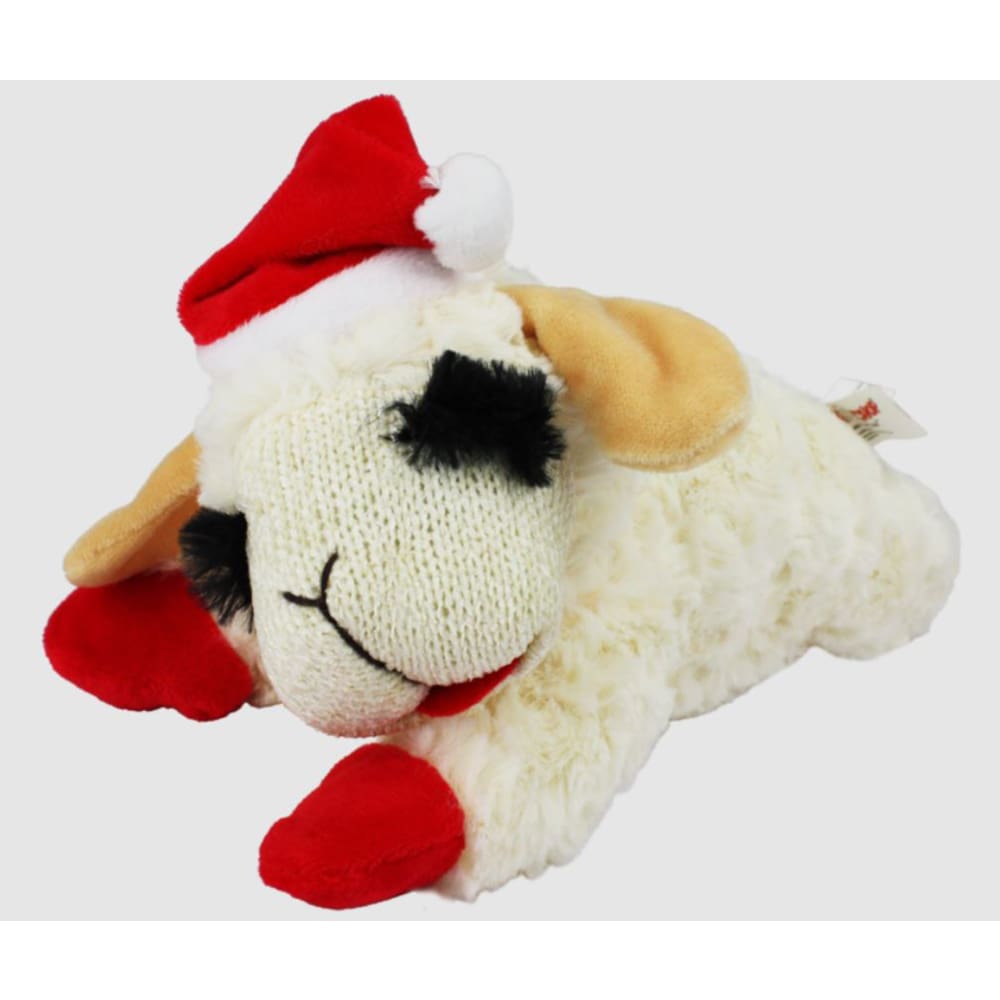 Multipet Lamb Chop w/ Santa Hat 10.5 inch - Pet Supplies - Multipet