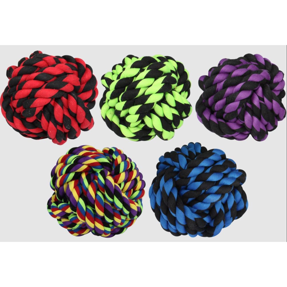 Multipet Nuts For Knots Dog toy Assorted 2.5 in - Pet Supplies - Multipet
