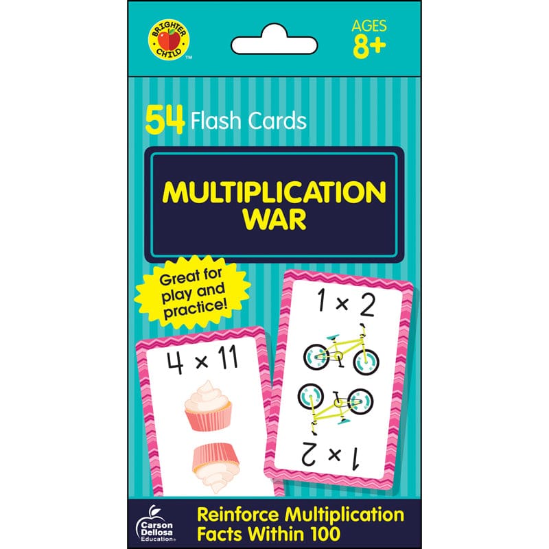Multiplication War Flash Cards (Pack of 12) - Flash Cards - Carson Dellosa Education