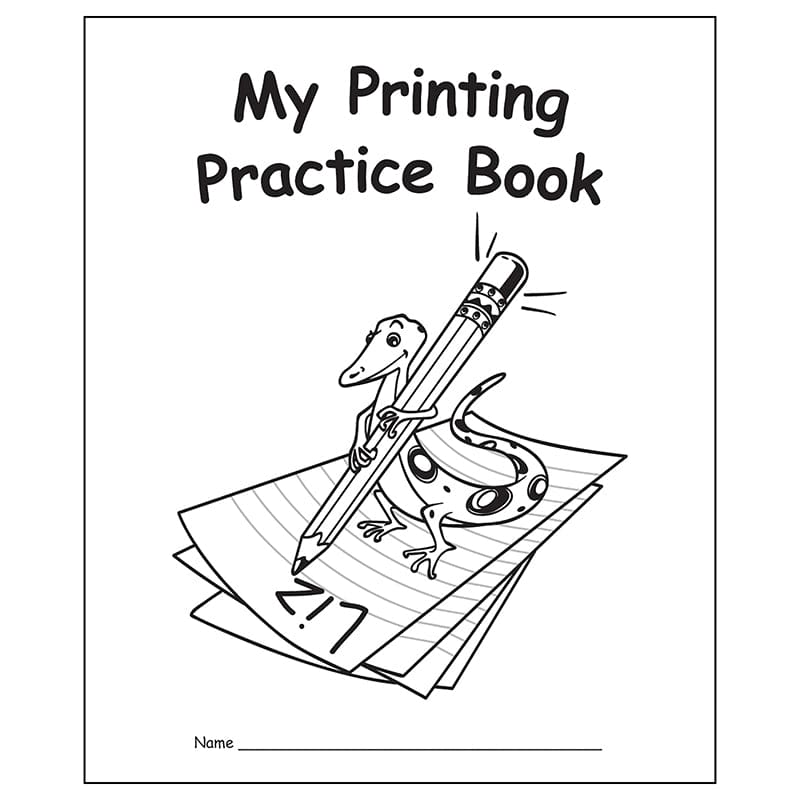 My Own Books Print Practice 25Pk - Handwriting Skills - Teacher Created Resources