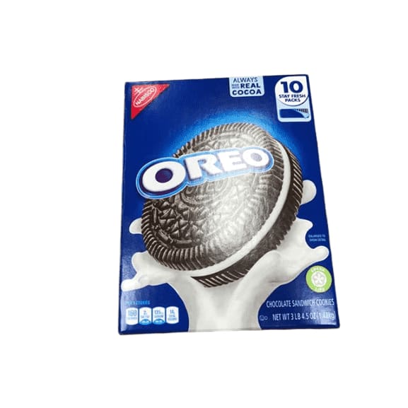 Nabisco Club Pack Sandwich Cookies, Oreo Chocolate, 52.5 Ounce - ShelHealth.Com