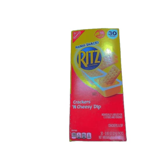 Nabisco Handi-Snacks Ritz Crackers N' Cheese Dip - 30 Packs - ShelHealth.Com