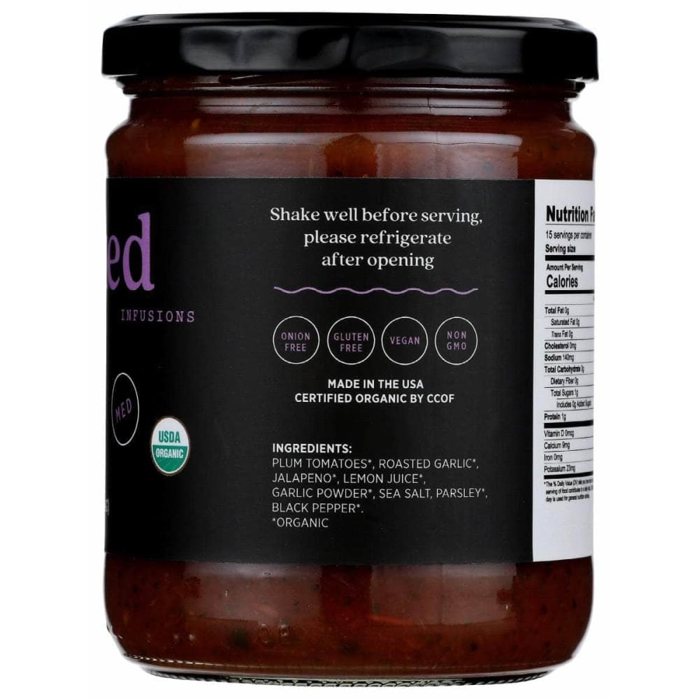 NAKED INFUSIONS Naked Infusions Salsa Fire Rstd Grlc Org, 16 Oz