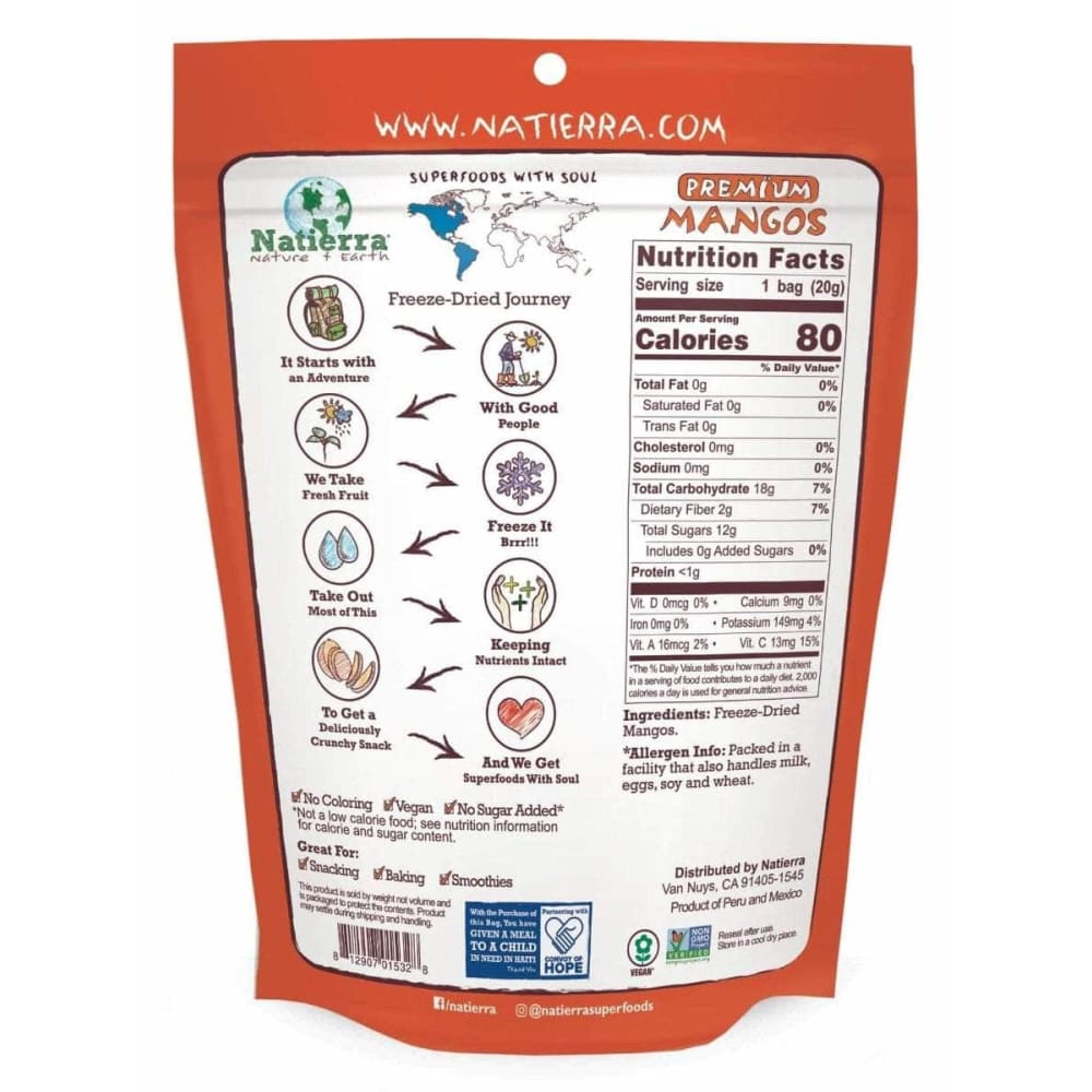 NATIERRA Natierra Mango Frze Dried Prem, 0.7 Oz