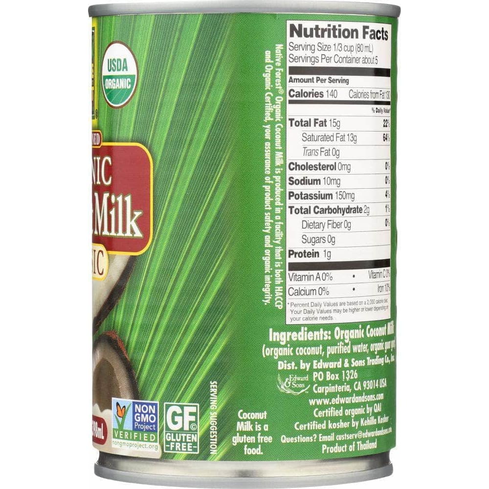 Native Forest Native Forest Organic Classic Coconut Milk Unsweetened, 13.5 oz